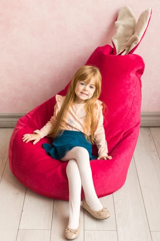 Кресло мешок Dreambag Зайчик Малиновый (Классический) 19118