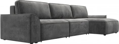 Диван угловой Лига-048 НПБ лонг Лига Диванов (Велюр) арт.128502