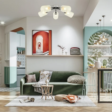 Потолочная люстра Arte Milano Napoli-326207 326207/5 CR.BK (220V)