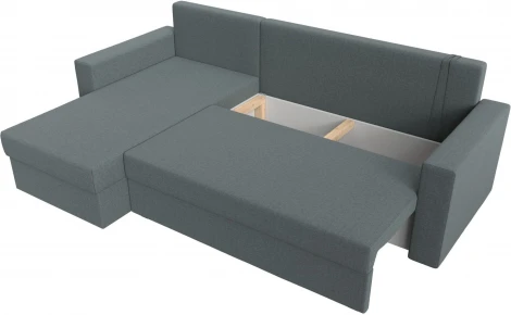 Диван угловой Траумберг Лайт левый угол (Серый/Рогожка) Лига Диванов арт.121139L