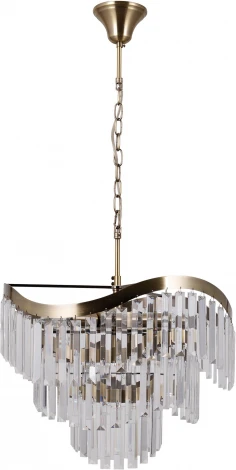 Подвесная люстра хрустальная Moderli Wave V10768-8P (220V, на цепи)