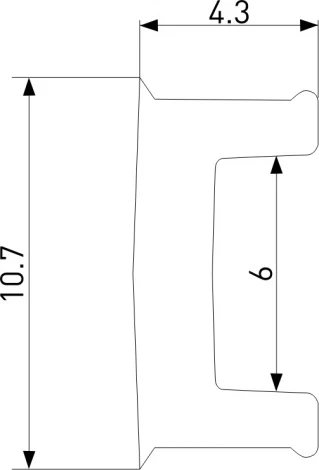 Гибкий рассеиватель Elektrostandard RL-2-ALP024 для встраиваемого гибкого алюминиевого профиля под ГКЛ 9,5мм