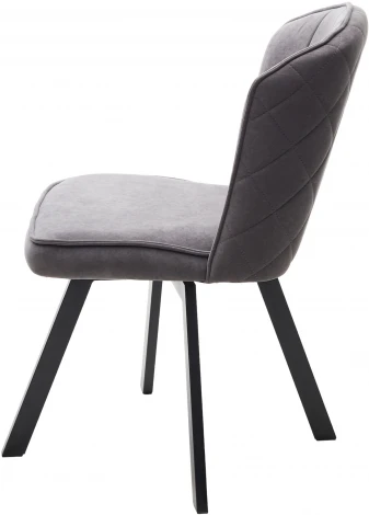 Стул MODE 360 град. поворот. B28 Темно-серый, велюр / черный каркас, М-City