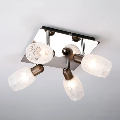 Спот Eurosvet 60301 60301/4 хром/венге