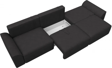 Диван прямой Лига-048 НПБ Лонг Лига Диванов (Замша) арт.128261