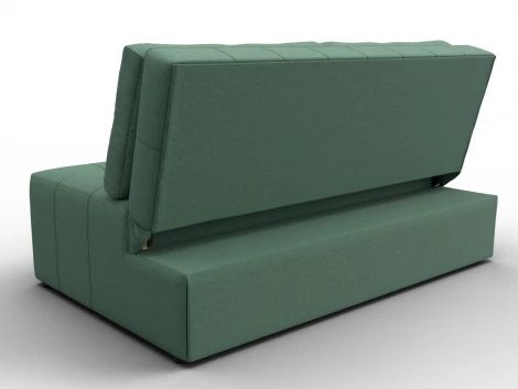 Диван прямой Лига-107 (140) (ЛДСП,Брус,Фанера,Рогожка/Зеленый) Лига Диванов 134905