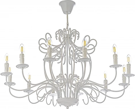 Подвесная люстра Arti Lampadari Amaro E 1.1.12 W (220V, на цепи, подсвечник, свеча)