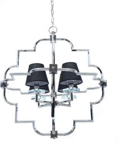 Подвесная люстра Lumina Deco Baltimore LDP 8020-4 CHR+BK