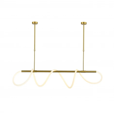 Подвесной светильник Donolux Tuba DLSP18900W1260Brass 70Вт неон D25xL3600мм 3000К, IP20, цвет арматуры латунь