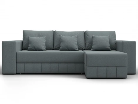 Диван угловой Лига-076 угол универсальный (ДСП/Пластик/Рогожка/Серый) Лига Диванов 129837