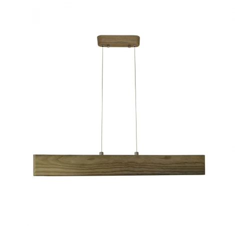 Подвесной линейный светодиодный светильник дерево орех Favourite Officium 2109-15P