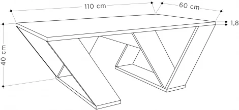 Стол журнальный LEVE PIPRA COFFEE TABLE
