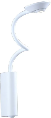 Бра для чтения светодиодное с выключателем в виде спирали Newport 14340 14341/A white (220V, спираль)