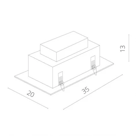 Встраиваемый точечный светильник Arte Lamp Cardani Grande A5935PL-2WH