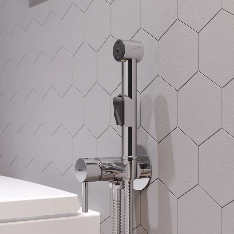 Гигиенический душ Damixa RedBlu Option 211000000 со смесителем, С ВНУТРЕННЕЙ ЧАСТЬЮ