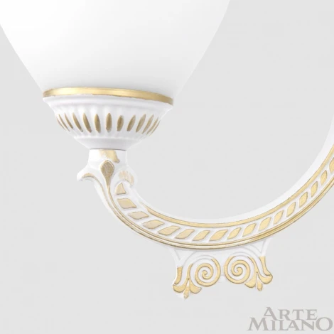 Бра с выключателем Arte Milano AM342837 342837/2W WT+G (220V)