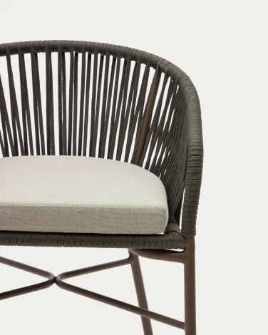 Стул Yanet из зеленой веревки, высота 65 см La Forma (ex Julia Grup) арт.098025