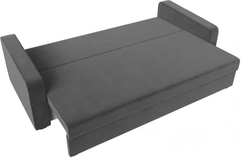 Диван прямой Лига-009 (Серый/Велюр) Лига Диванов арт.118045