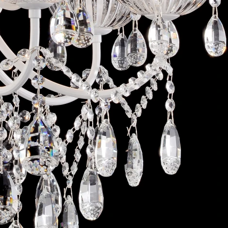 Подвесная люстра Reluce 04211-0.4-07 WH (220V, подвески, на цепи, подсвечник, свеча)