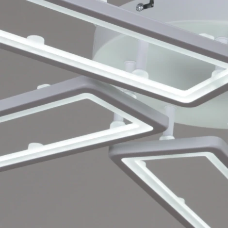 Потолочная люстра светодиодная на штанге с пультом с регулировкой цветовой температуры, яркости и ночным режимом Reluce 03629-0.3-05B WH