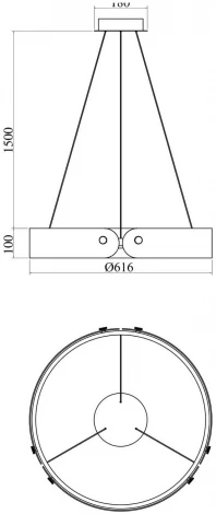 Подвесной светильник Maytoni Interstellar MOD309PL-L30GR4K
