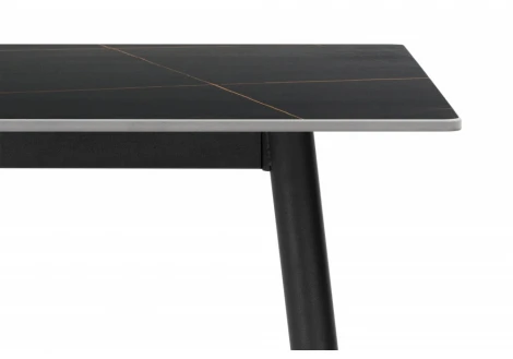 Кухонный стол Woodville Rion 120 черный мрамор / черный