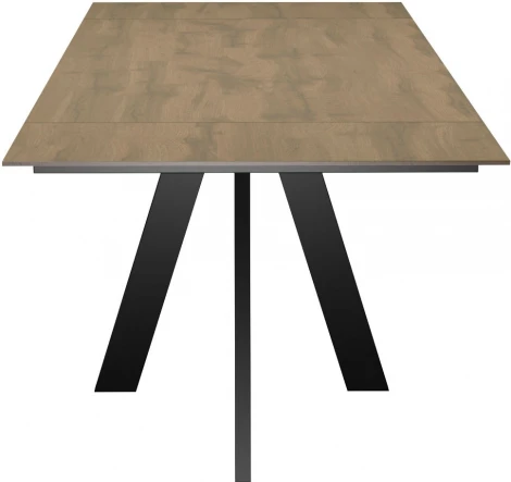 Стол DikLine DM140 Дуб галифакс/опоры черные арт.00-00072817