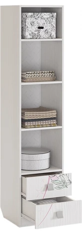 Фэнтези Шкаф комбинированный (с ящ. 1-створчатый), цвет белый рамух Mebelson (арт.MDF-02.1747)