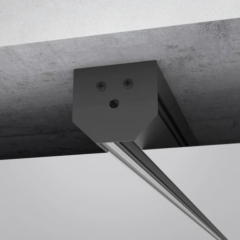 Шинопровод магнитный в натяжной потолок с декоративными вставками черный 2м Elektrostandard Slim Magnetic 85204/00 (48V)