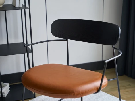 Обеденный стул Arise ОГОГО Обстановочка! (Экокожа/Коричневый,Черный) арт.931758