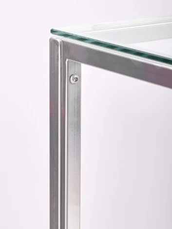 Консольный стол AllConsoles 1011-CS clear серебряный