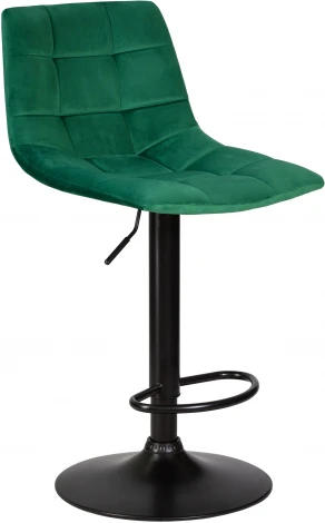 Стул барный DOBRIN TAILOR BLACK (зеленый велюр (MJ9-88)) 5017_BlackBase-LM BLACK, цвет сиденья зеленый (MJ9-88), основания черный