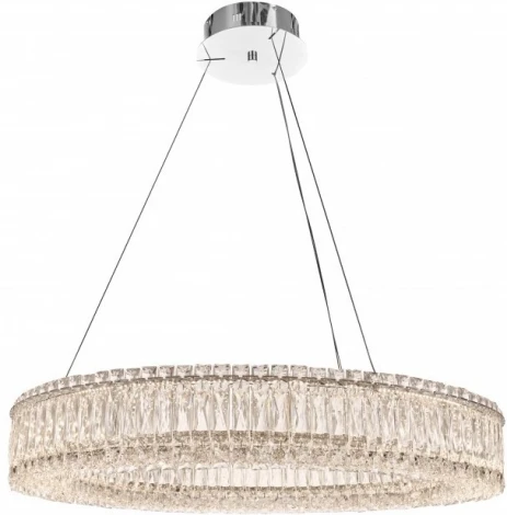 Подвесная люстра Fluorite Vetto FL1054-8P (LED, 220V, хрусталь, на тросе, круглые)