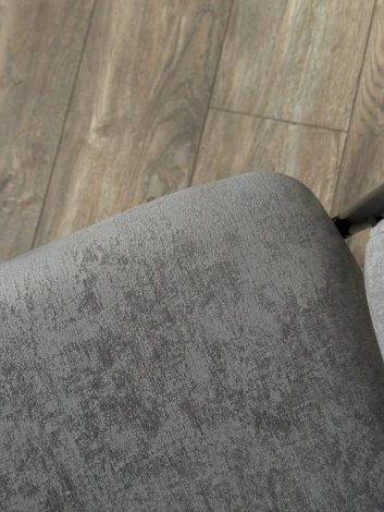 Стул M-City ДИЛЛ, цвет RAIN 17 серый, велюр / черный каркас