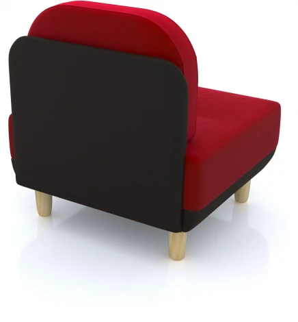 Кресло Arsko Торли красный велюр