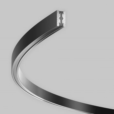 Шинопровод круглый из полукругов 1500мм Flarity черный Maytoni Busbar trunkings Flarity TRX154-2SR-D1500-B