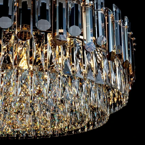Подвесная люстра хрустальная Modelux MODELUX ML.9006.16 GD-BR