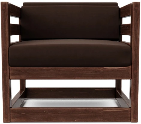 Кресло Arsko Магнус орех велюр коричневый