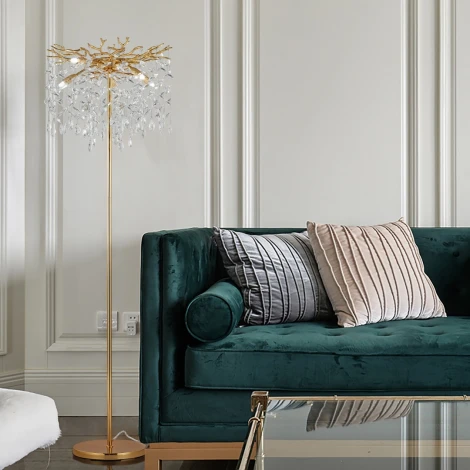 Торшер хрустальный Arte Milano Milano-1 23141.480-1650.5.E14.B GD (220V)