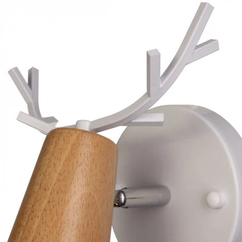 Бра Loft IT Sven 10024/1W White (для детской, 220V, рога)