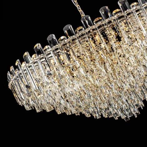 Подвесная люстра хрустальная Modelux ML.7088.1200R GD