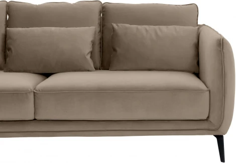 Диван Amsterdam трехместный ОГОГО (арт.342365), (Ткань/Бежевый)