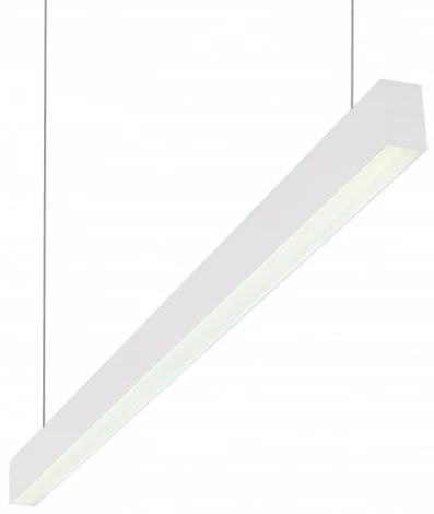 Подвесной линейный светильник светодиодный IP44 Denkirs DK9000 DK9124-WH (220V, на тросе)