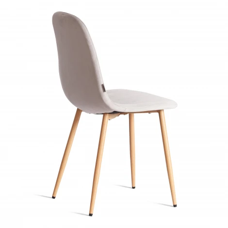 Стул Breeze/Бриз (мод. JSC-58)/2 шт. в упаковке велюр/металл, 44х53х86см, светло-серый HLR14/натуральный (Комплект из 2 шт.) Tetchair 24490
