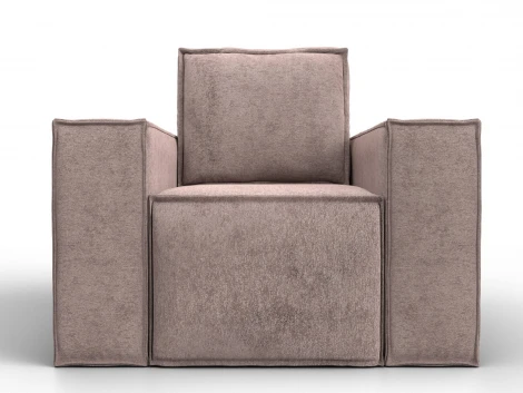 Кресло Лига-081 НПБ (ДСП,Велюр/Бежевый) Лига Диванов 134989