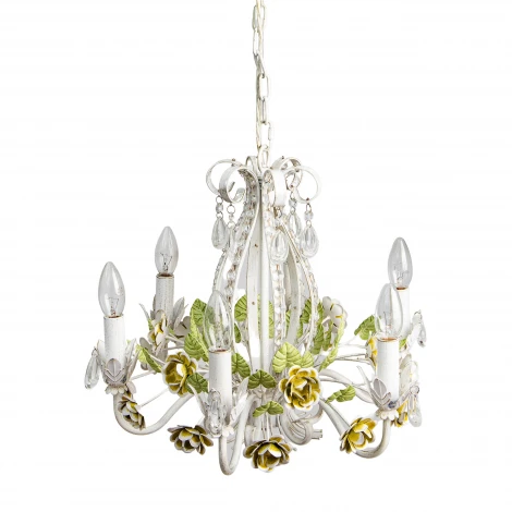 Подвесная люстра Abrasax SD785 (220V, на цепи, свеча, цветы, розы)