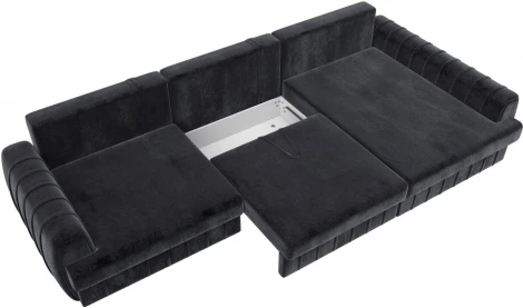 Диван угловой Лига-057 НПБ Лонг угол правый Лига Диванов (Велюр) арт.129307