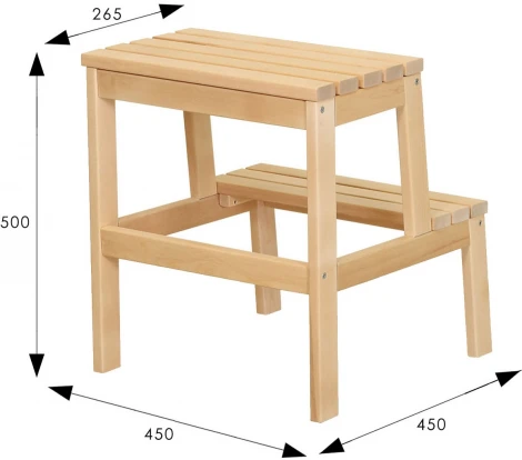 Лесенка-стремянка лак от фабрики Mebelik