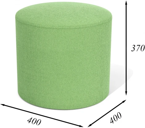 Пуф Arsko Сканди 3 зеленая рогожка