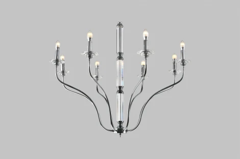 Подвесная люстра Moderli Catania V10428-8P (220V, на цепи, подсвечник, свеча)